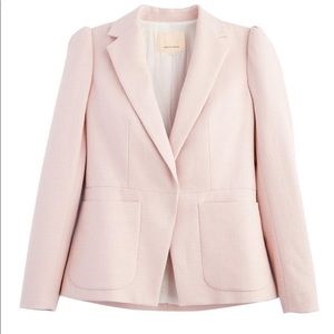 Rebecca Taylor Slub Suiting Jacket Rosebud Lavender 12